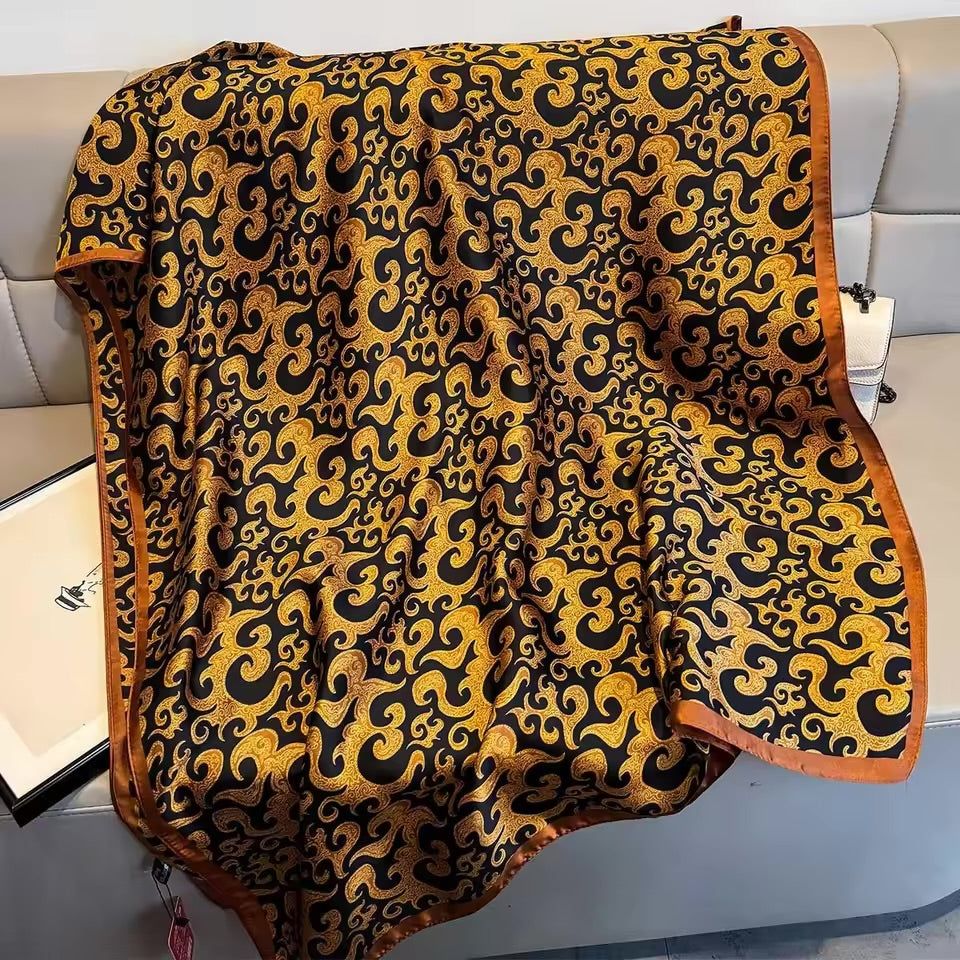 Amber Flame Silk Stole