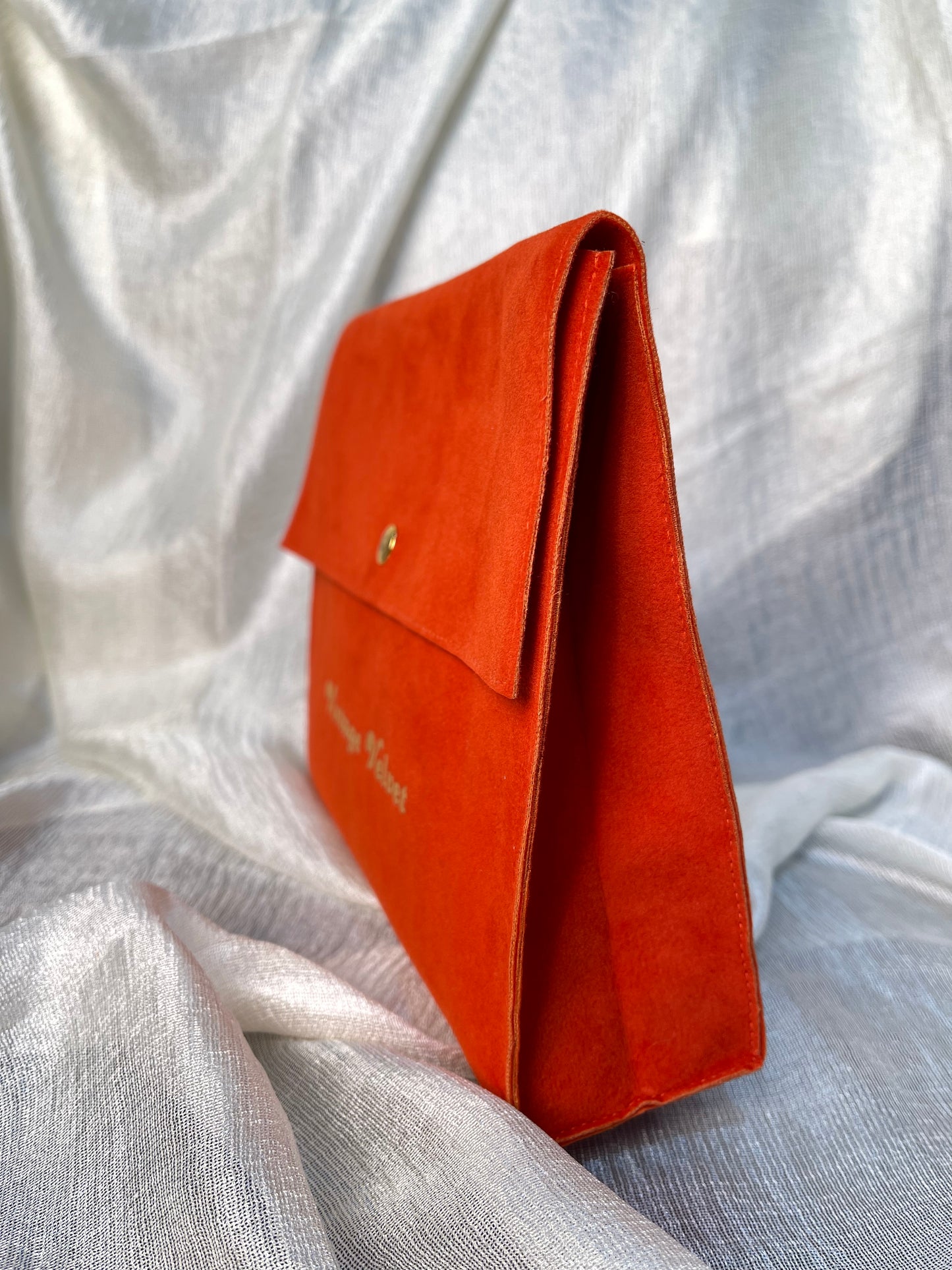 Vintage Velvet Suede Gift Pouch (Rust)