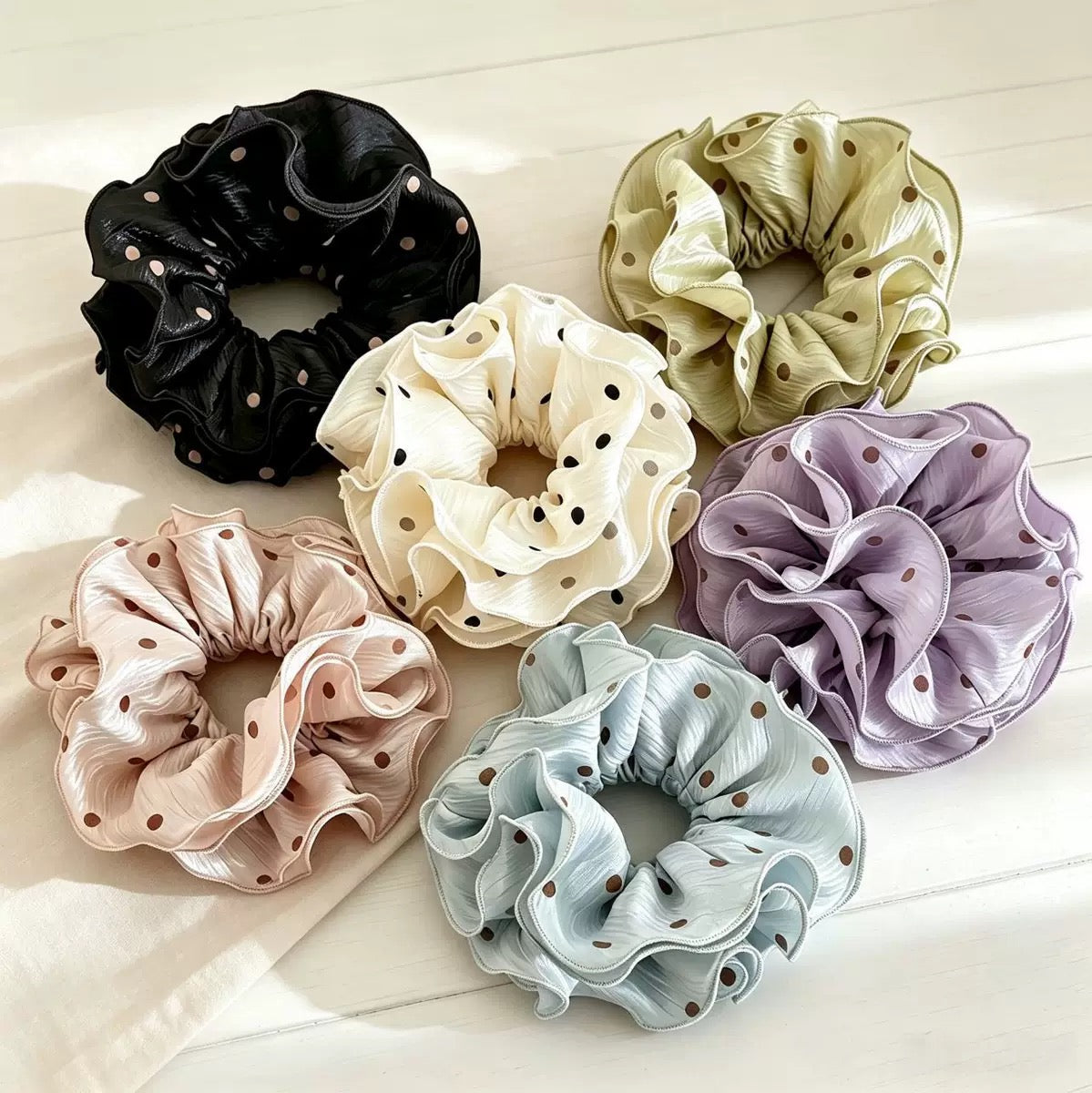 Satin Meadow Scrunchie