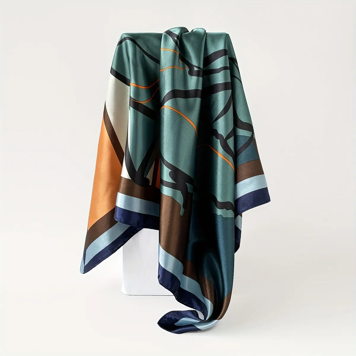 Riya Double Sided Silk Scarf (90x90cms)