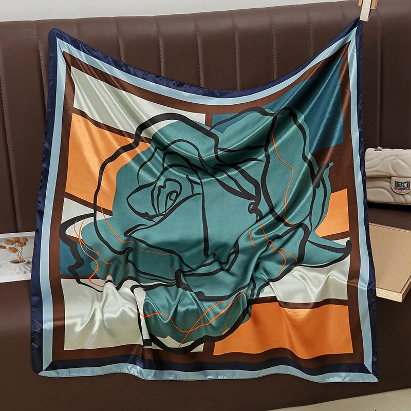 Riya Double Sided Silk Scarf (90x90cms)