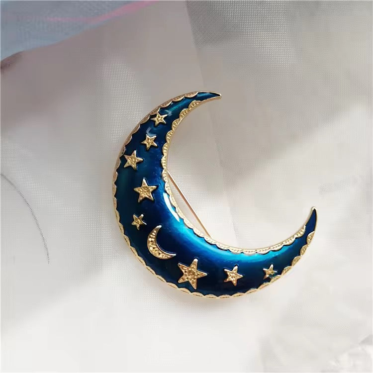 Cresent Moon Brooch