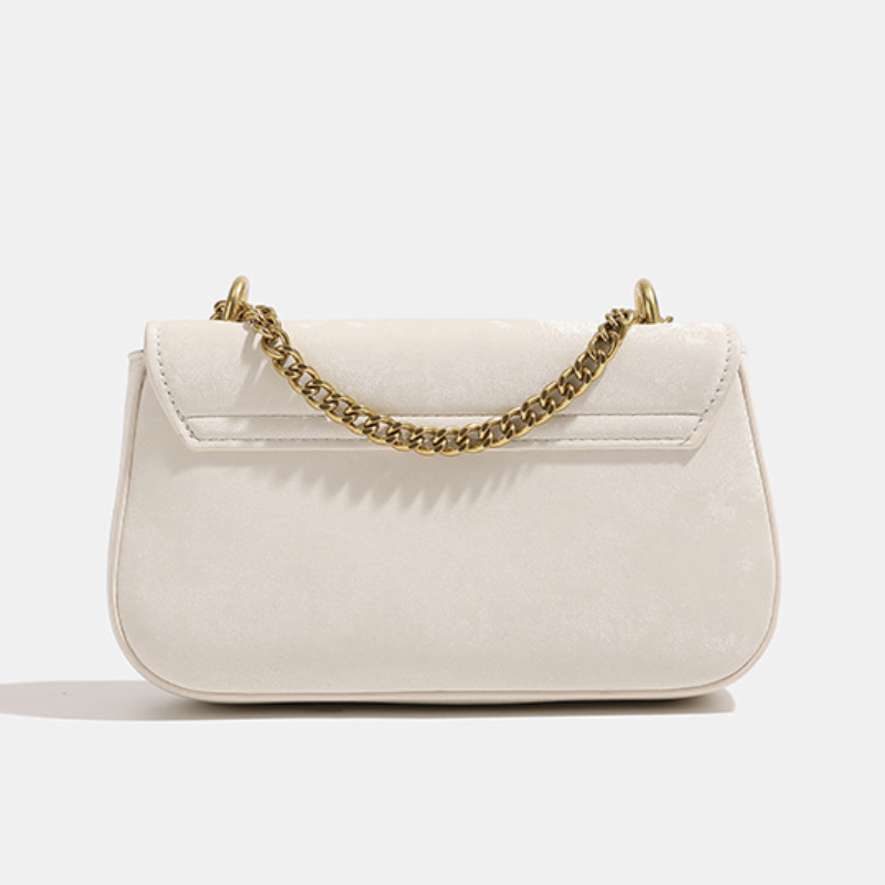 Evangeline Vegan Leather Bag (White)