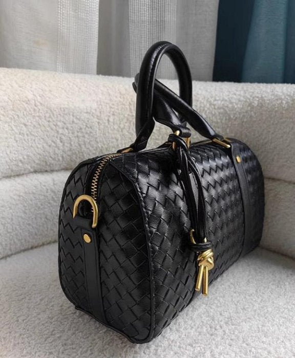 Neriah Vegan Leather Satchel Bag (Black)