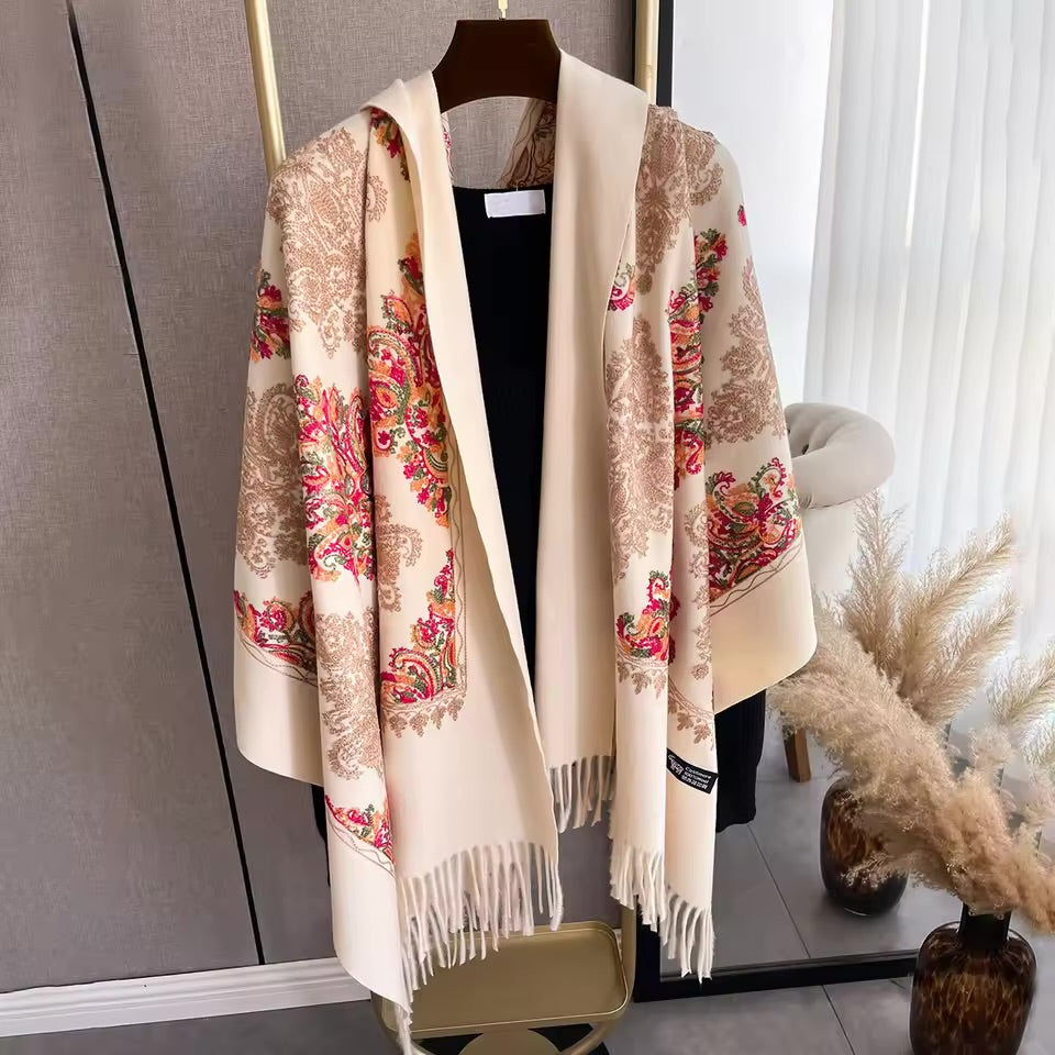 Regentia Ivory Rich Pashmina Shawl