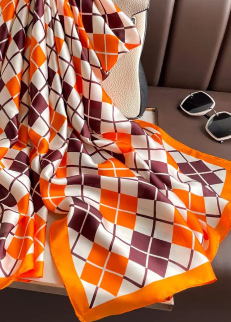 Orange Box Silk Stole