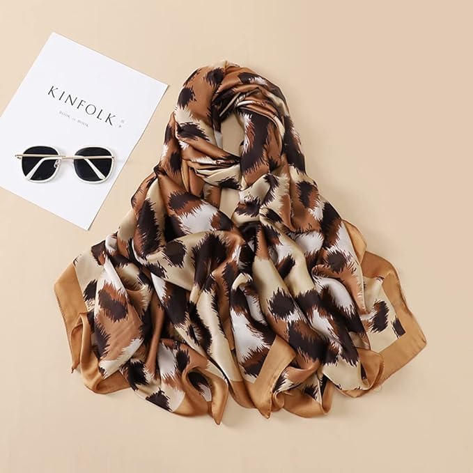 Bronze Whisper Blush Silk Scarf