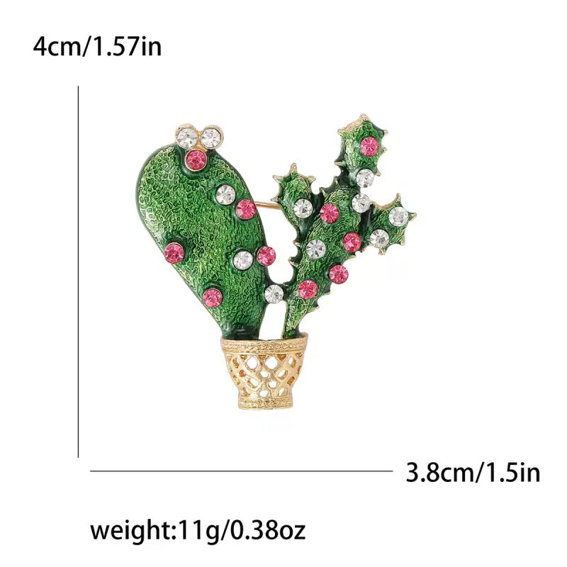 Mini Cactus Brooch