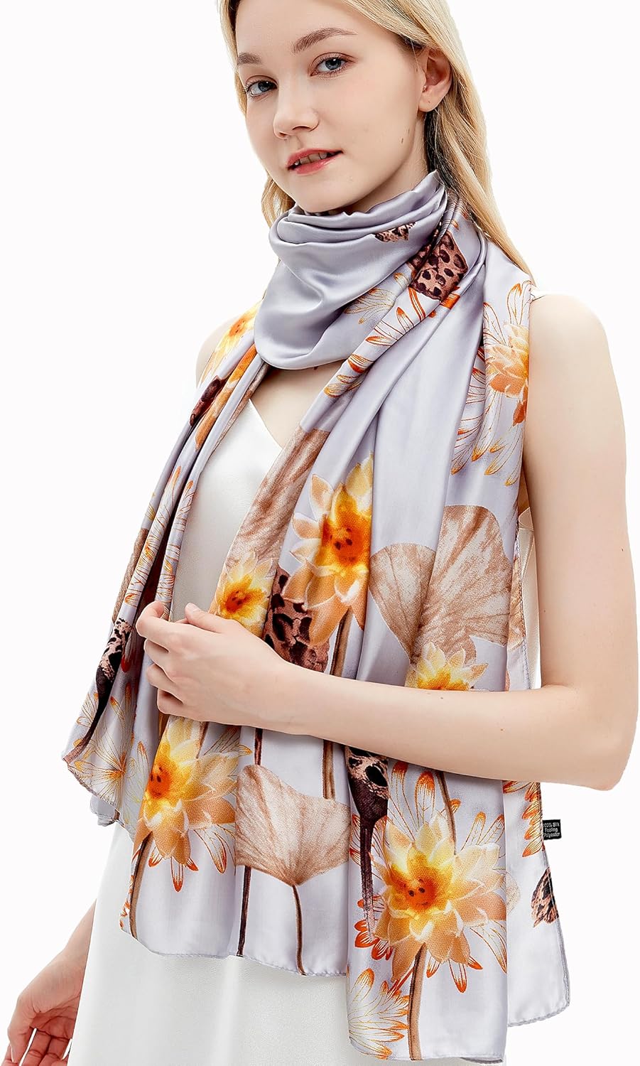 Golden Wood Silk Stole