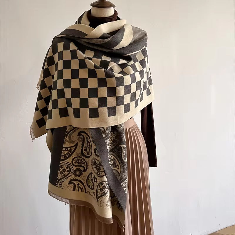 Urban Chess Shawl
