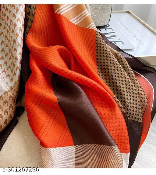 Orange Casper Silk stole
