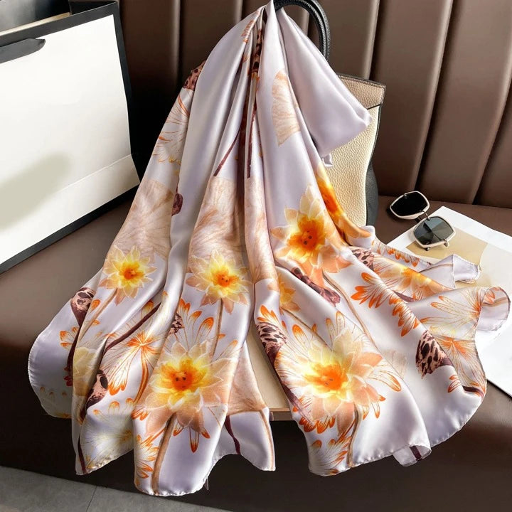 Golden Wood Silk Stole
