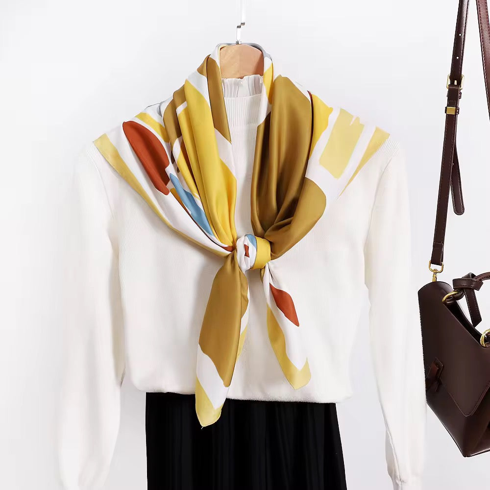 Taya Silk Scarf (90*90cms)