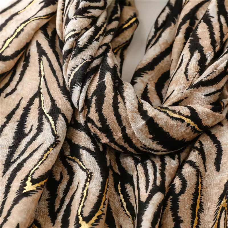 Zebra Zenith Cotton Scarf