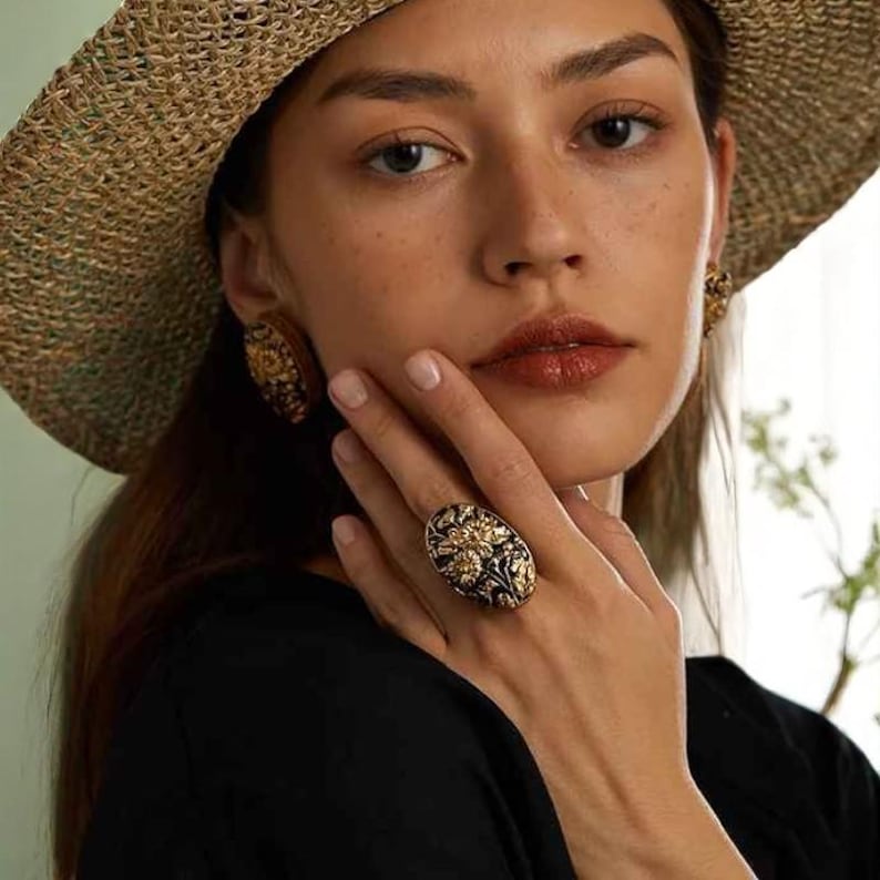 Sunflower Antique Ring
