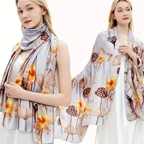 Golden Wood Silk Stole