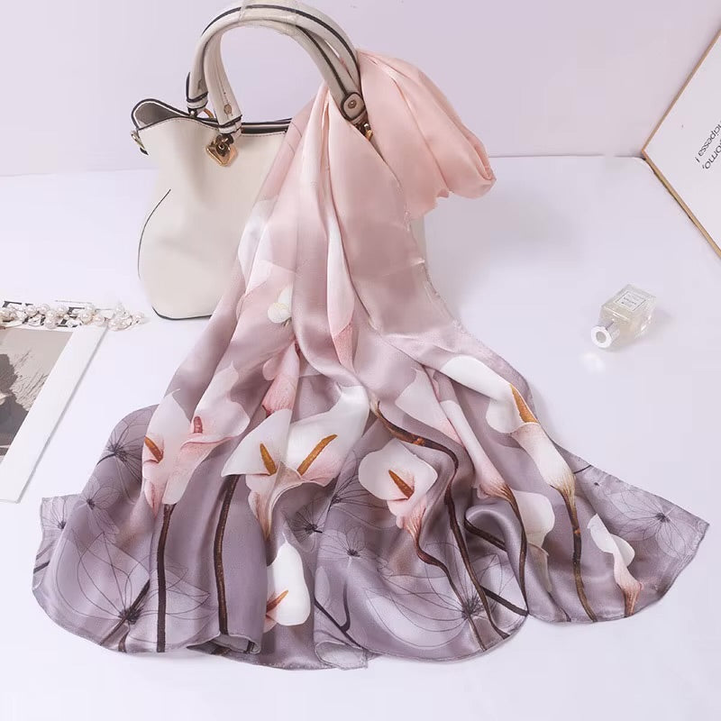 Dusky Bloom Silk Stole