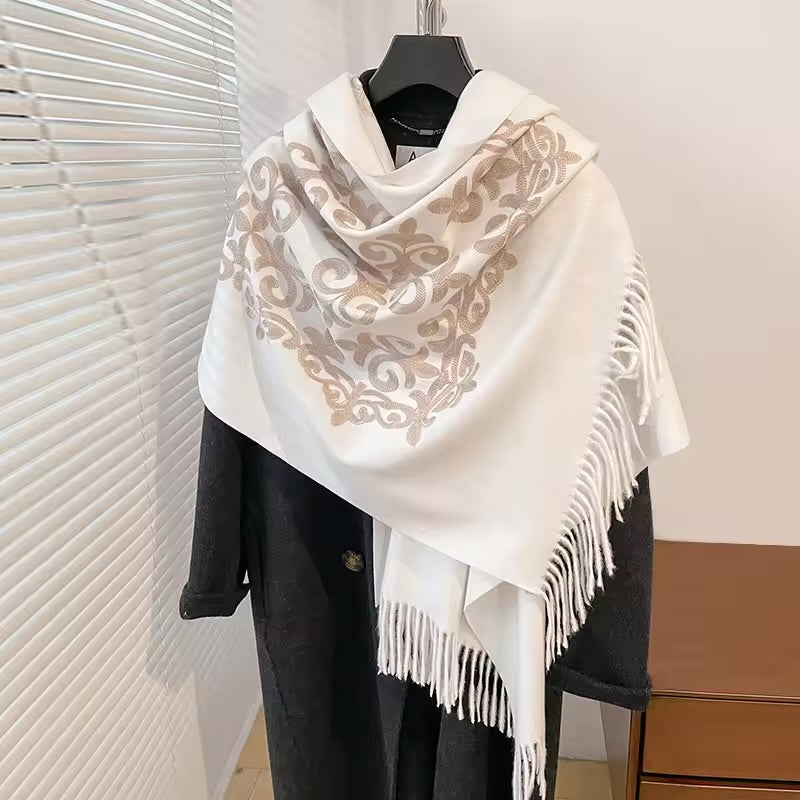 Palatine Snow Rich Pashmina Shawl