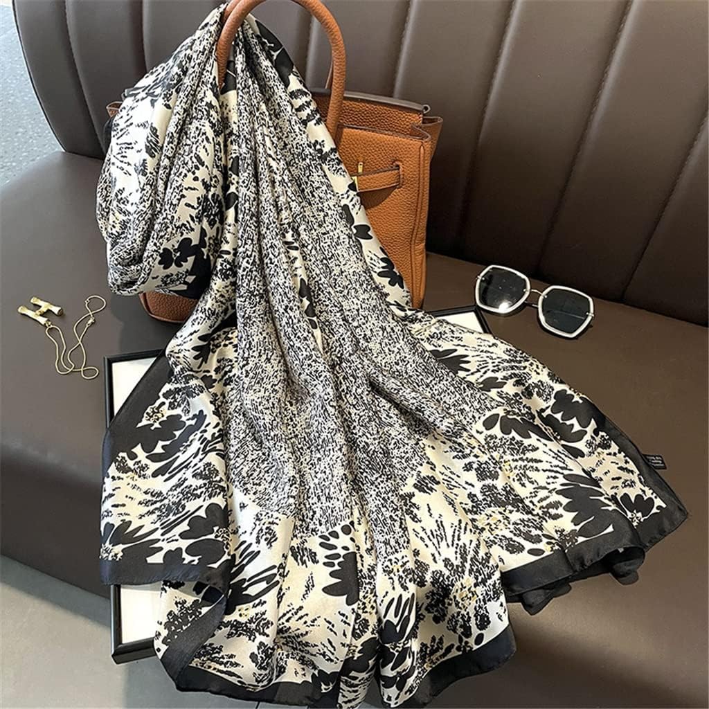 Black Lush Silk stole