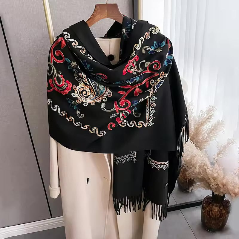 Clarion Raven Rich Pashmina Shawl