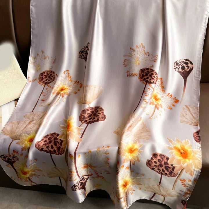 Golden Wood Silk Stole