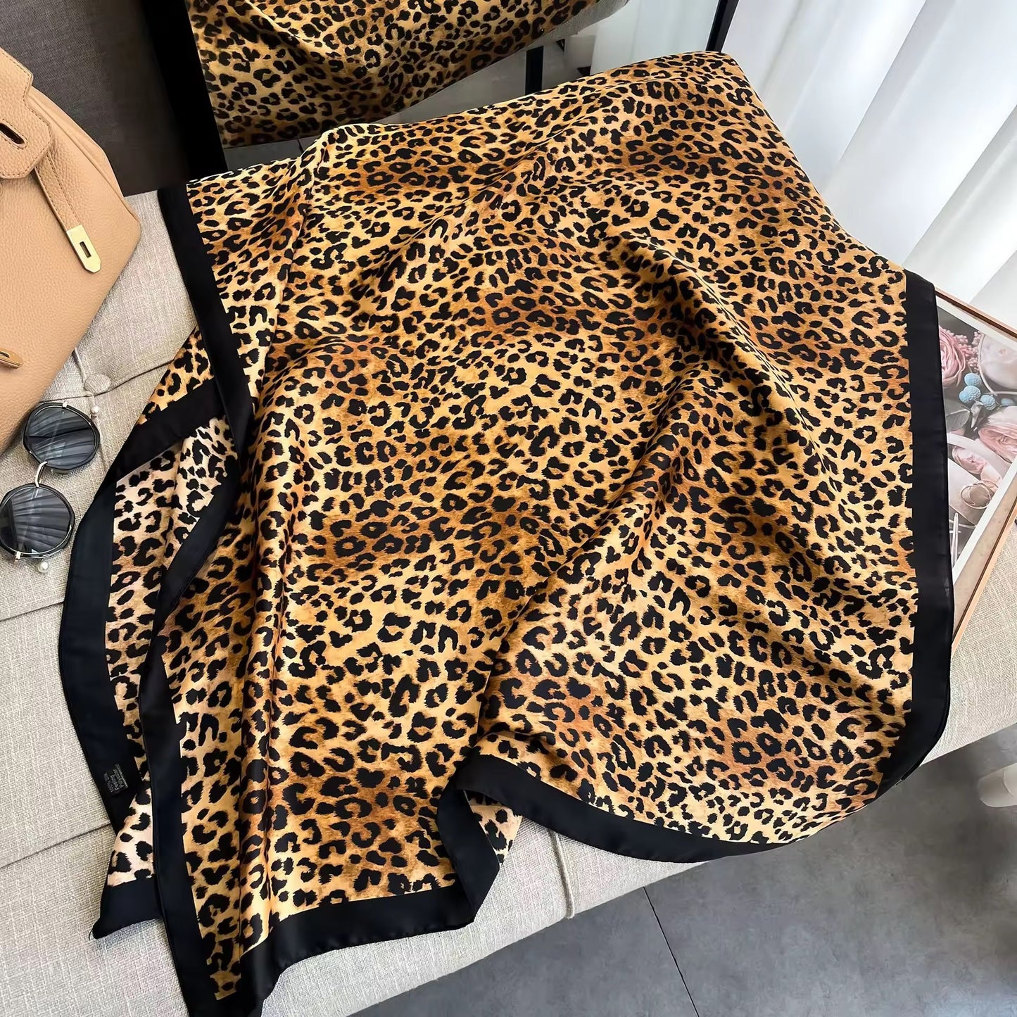 Cheetah Chant Silk Stole