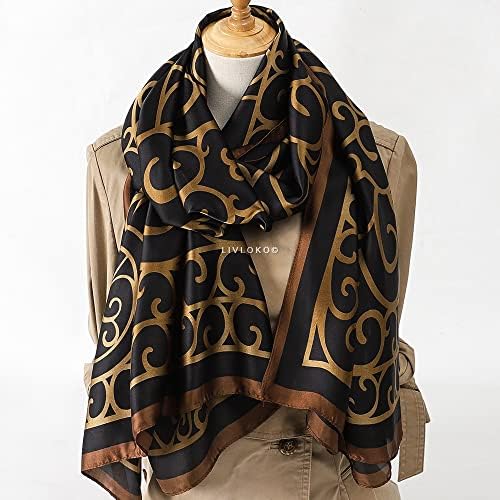 Golden Grace Silk Scarf