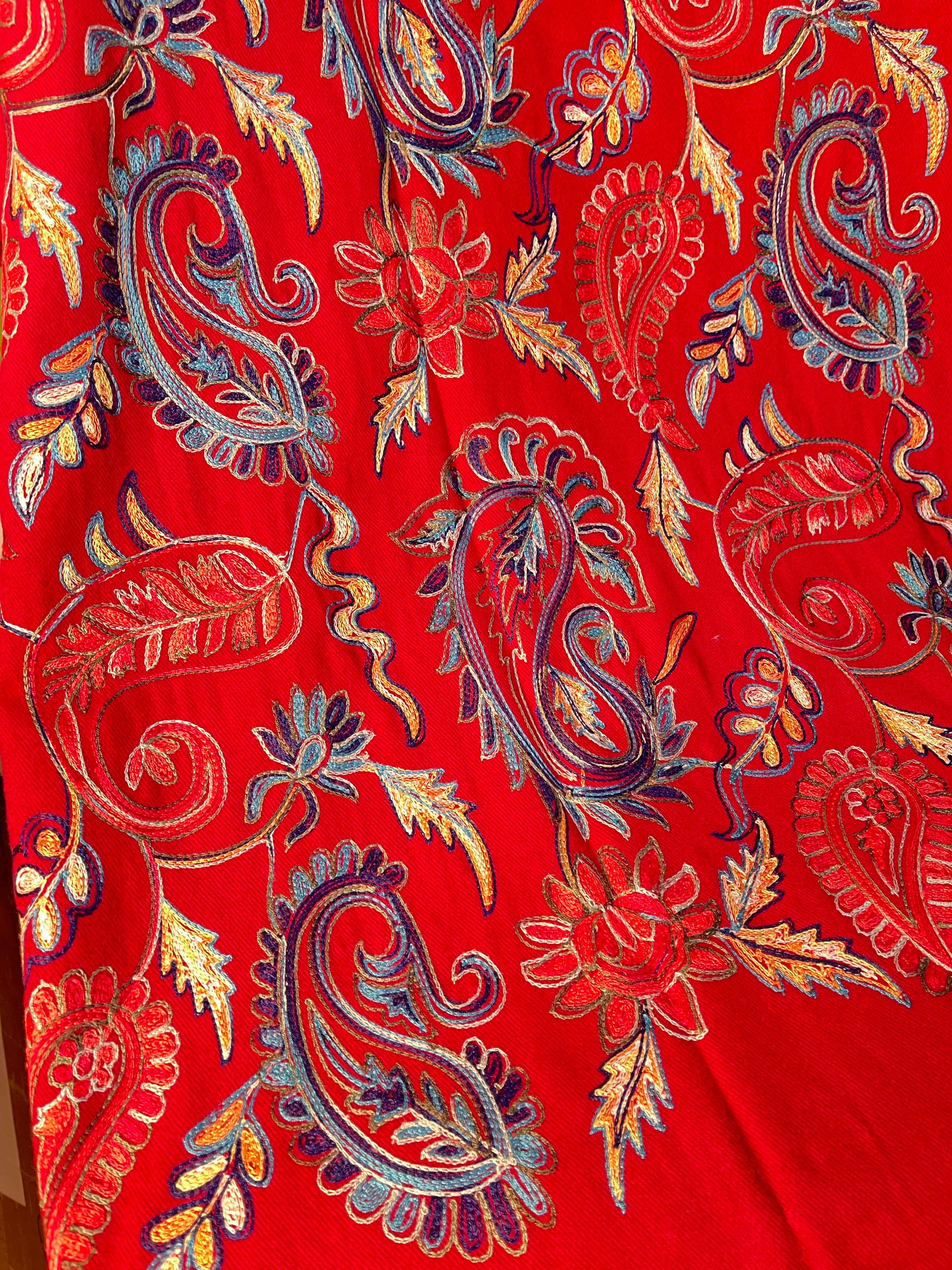 Augusta Fuchsia Rich Pashmina Shawl