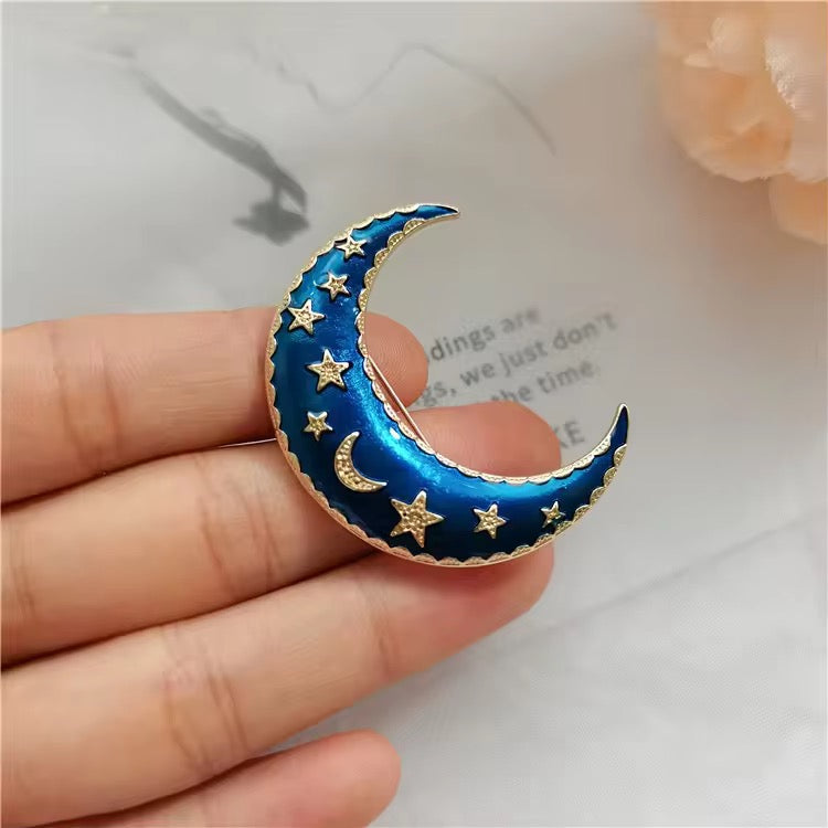 Cresent Moon Brooch