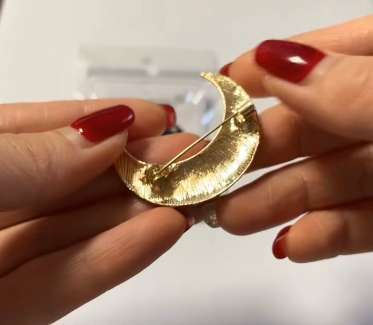 Cresent Moon Brooch