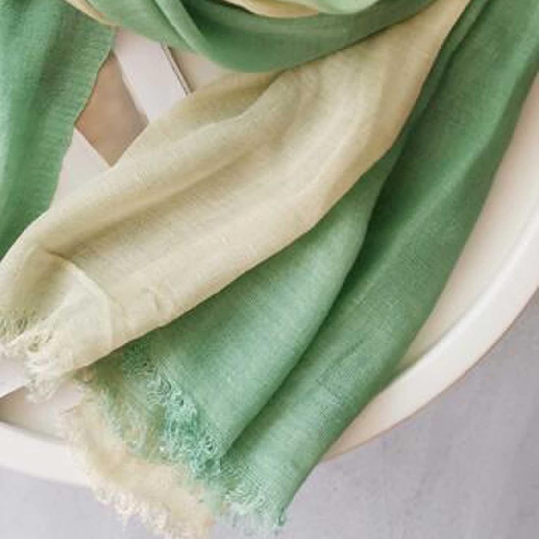 Dania Ombre Pista Cotton Linen Stole