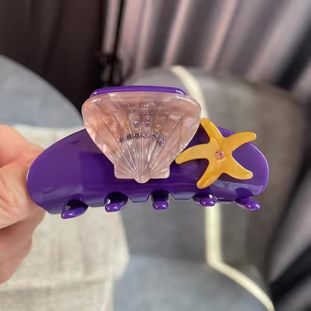 Coral Claw Clip