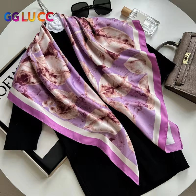 Violaire Silk Scarf (90x90cms)