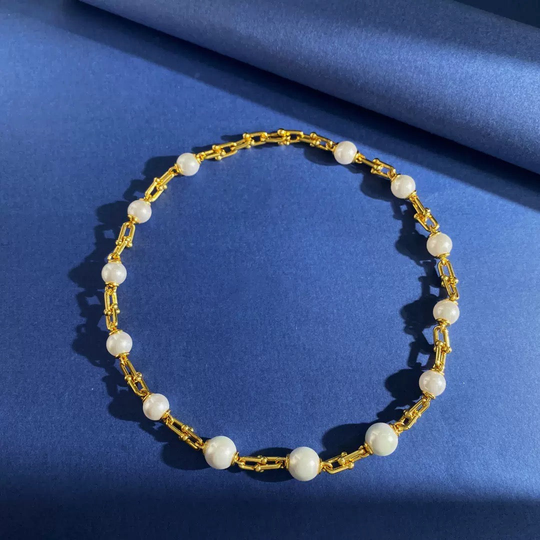 Nerisse Pearl Link Necklace
