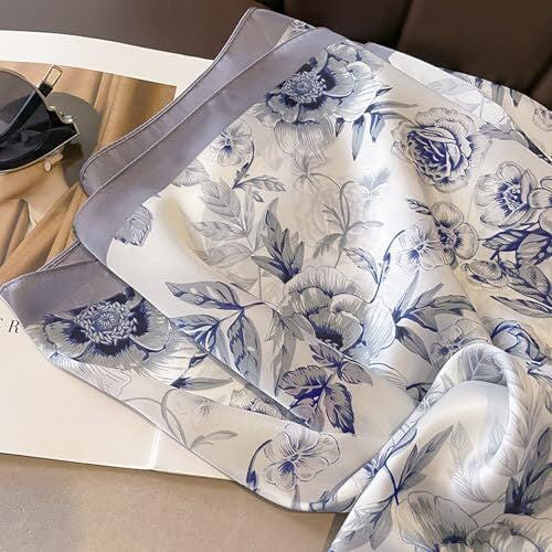 Mist Steel Silk Stole