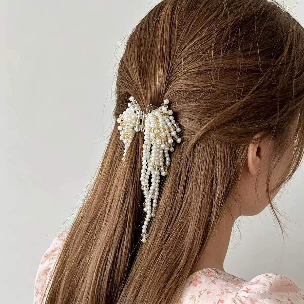 Pearl Cascade Hair Clip