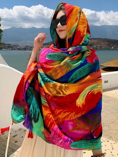 Radiant Forest Silk Scarf