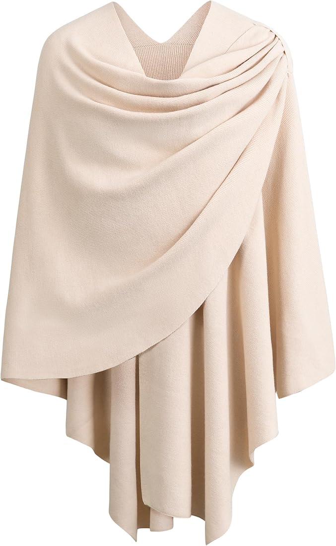 Kaven Beige Poncho