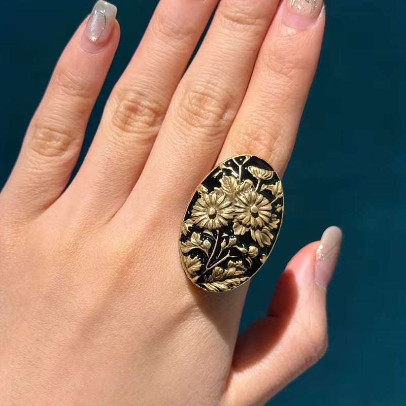 Sunflower Antique Ring