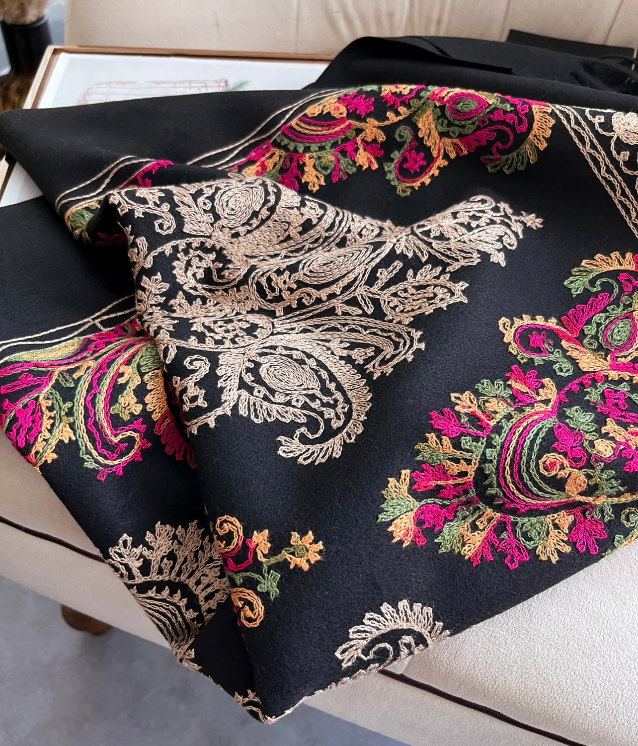 Regentia Raven Rich Pashmina Shawl