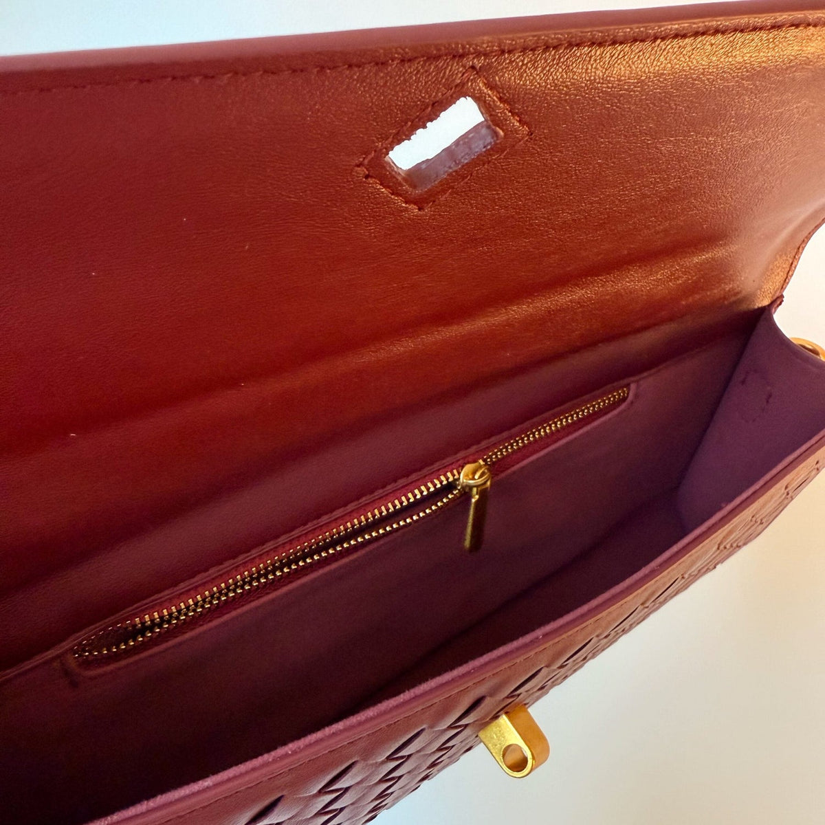 Andrea Vegan Leather Bag (Wine)