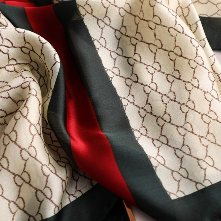 Light Monochrome Silk Scarf