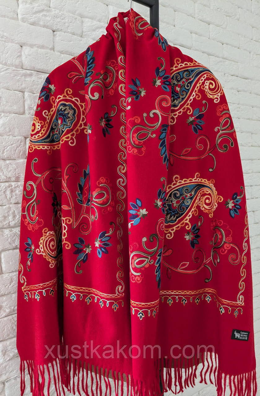 Clarion Cherry Rich Pashmina Shawl
