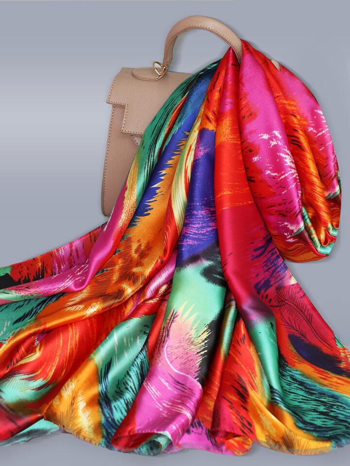 Radiant Forest Silk Scarf