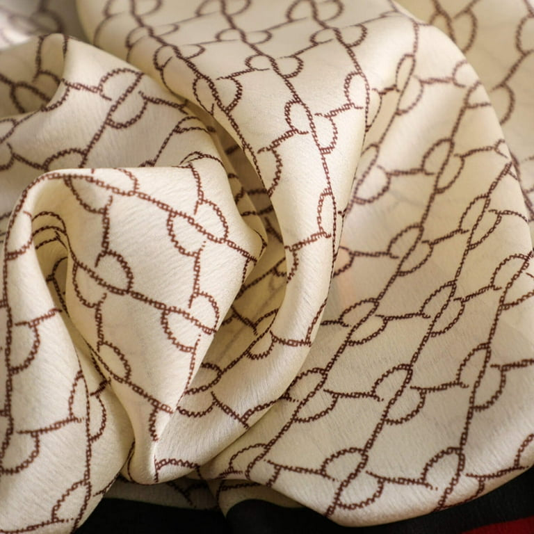 Light Monochrome Silk Scarf