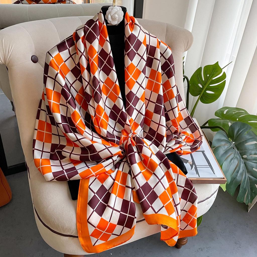 Orange Box Silk Stole