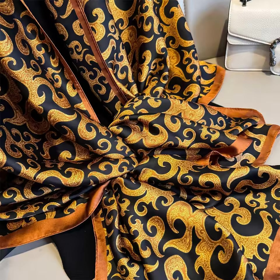 Amber Flame Silk Stole
