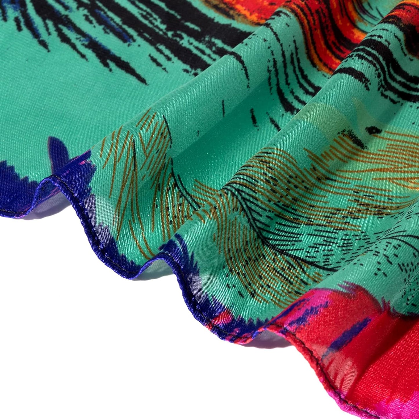 Radiant Forest Silk Scarf