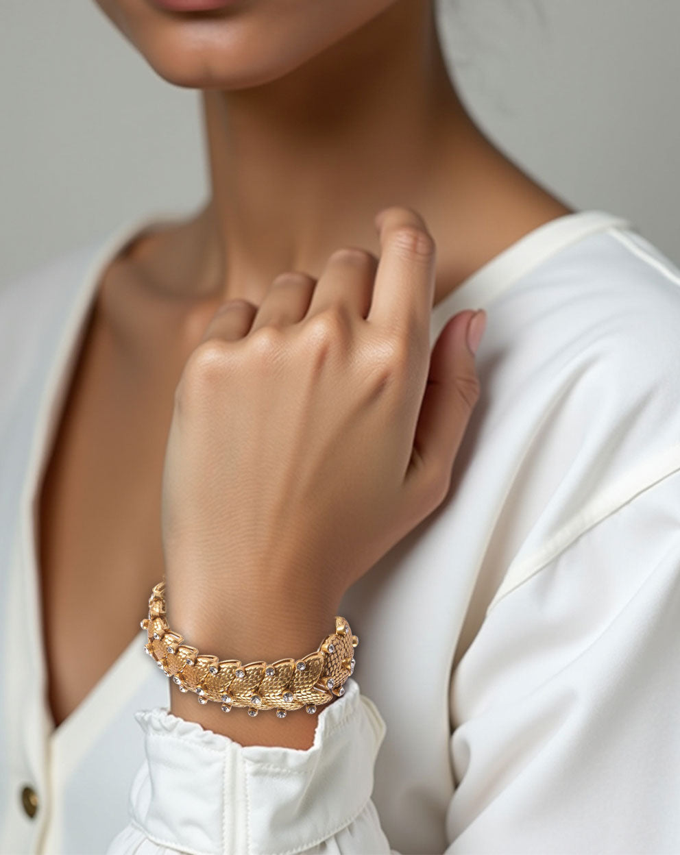 Aurewynn Gold Wings Antique Bracelet