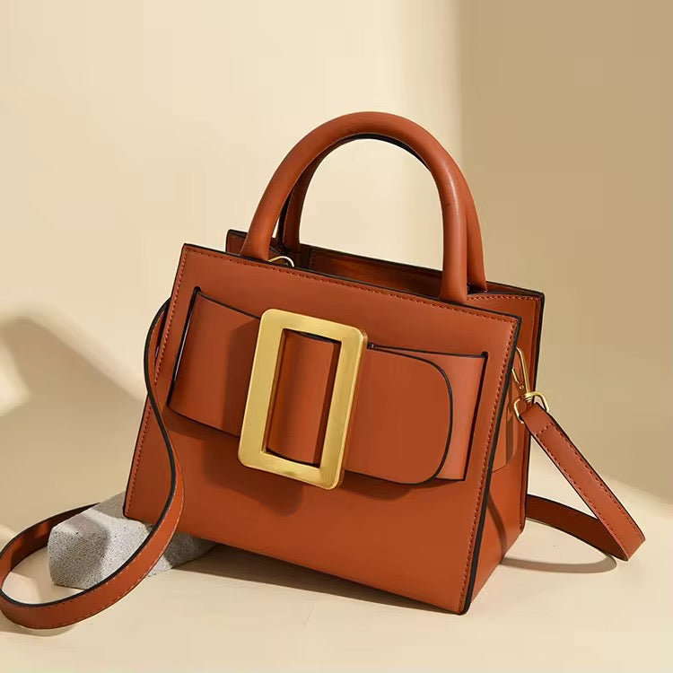 Mirelle Vegan Leather Handbag (Tan)
